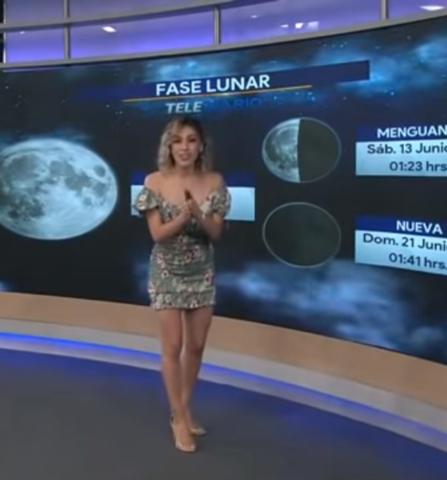 La ragazza del meteo cade in diretta e il suo collega reagisce in