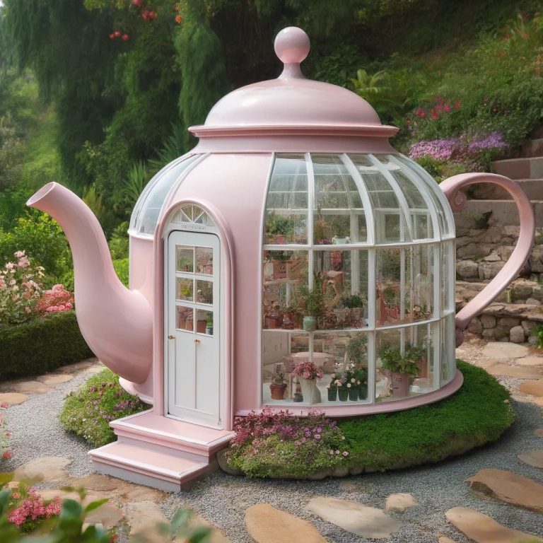 A Spot of Tea and Tranquility Exploring Whimsical Teapot Greenhouses