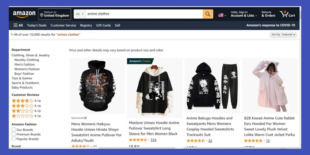 10 Best Anime Clothing sites to Buy Anime Stuff [2024] ViralTalky