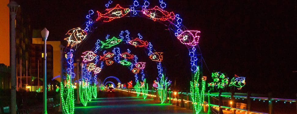 BayPort Credit Union Holiday Lights at the Beach Virginia Beach