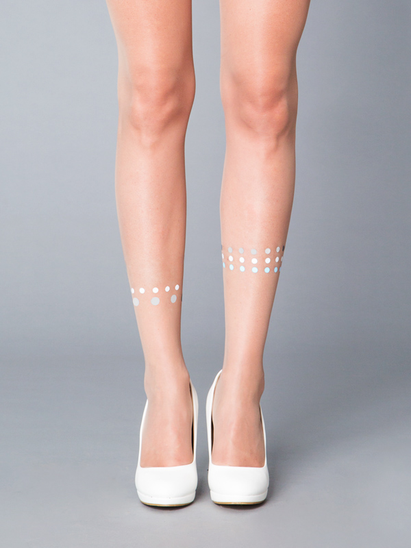 Larissa colorful reflective tights Virivee Tights Unique tights