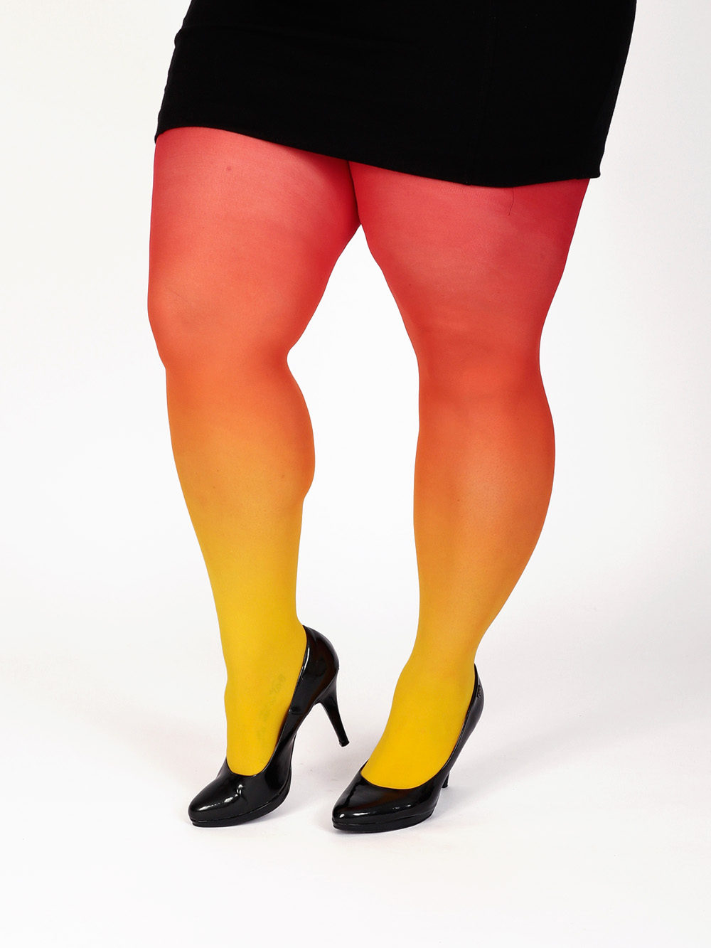 Plus size yellowred tights Virivee Tights Unique tights designed