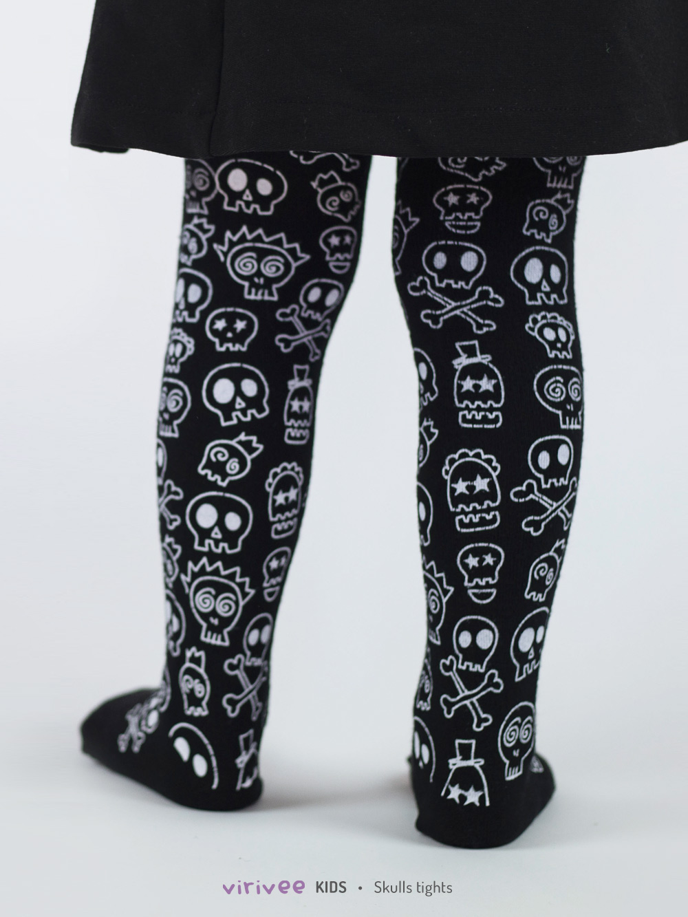 Skull Halloween tights for girls Virivee Tights Unique tights