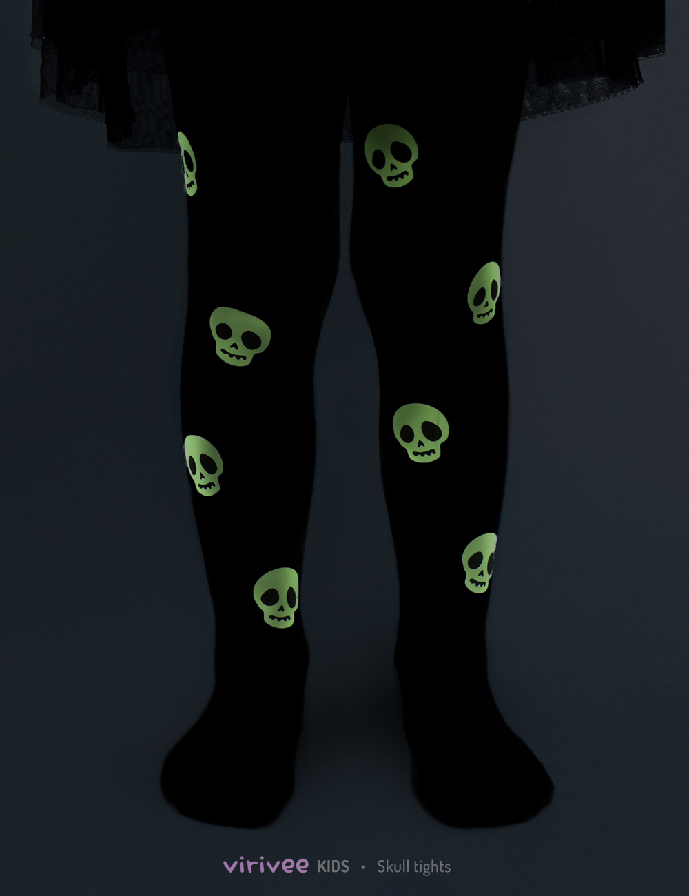 Glow in the dark tights for kids Virivee Tights Unique tights designed and made in Europe