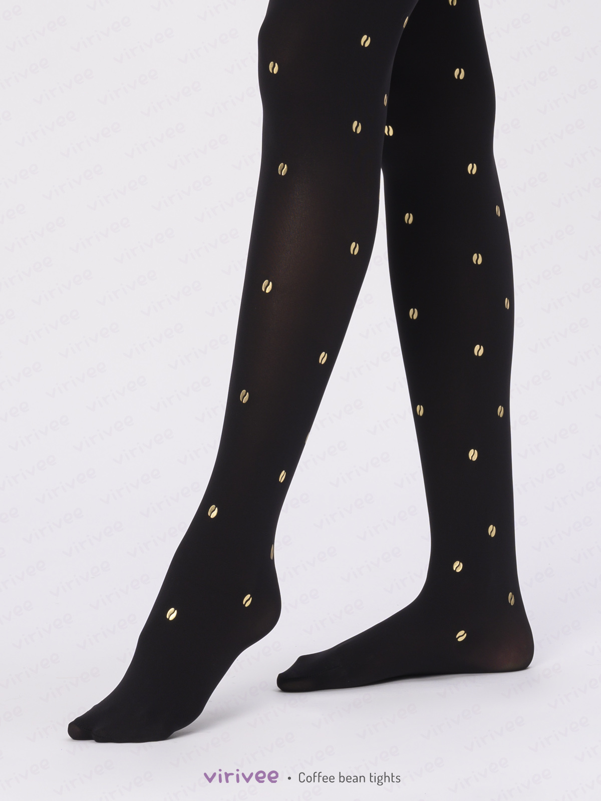 TEA pot patterned tights Virivee Tights Unique tights designed and made in Europe