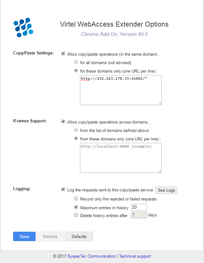 User Guide V4.58 — Virtel 9 documentation