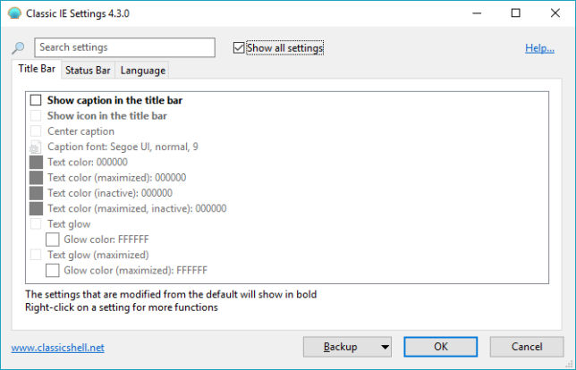 Windows 10用のクラシックシェル クラシックシェルプログラムの概要
