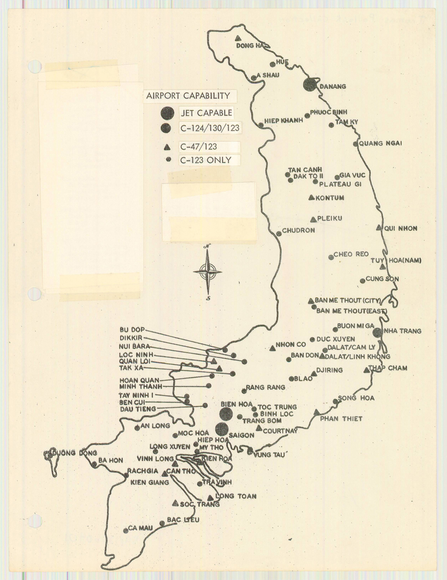 Airports In Vietnam Map The Vietnam Center and Archive Virtual Saigon