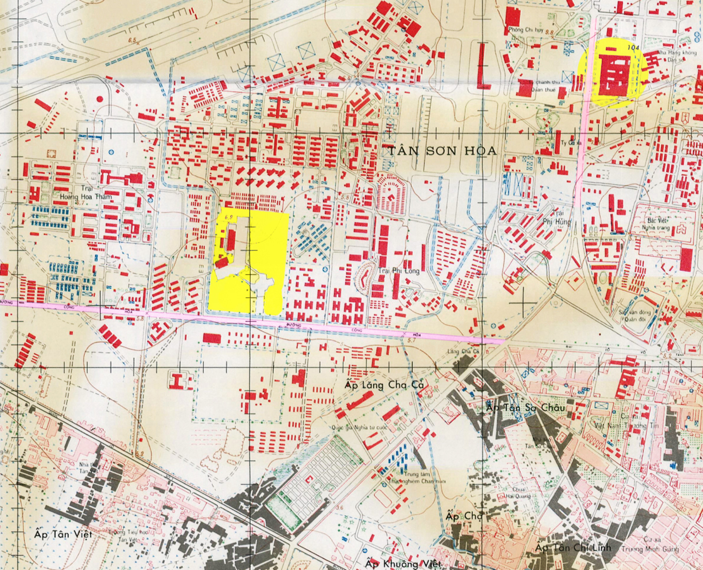 Saigon 1968 Khu vực Tân Sơn Nhứt và Lăng Cha Cả Virtual Saigon