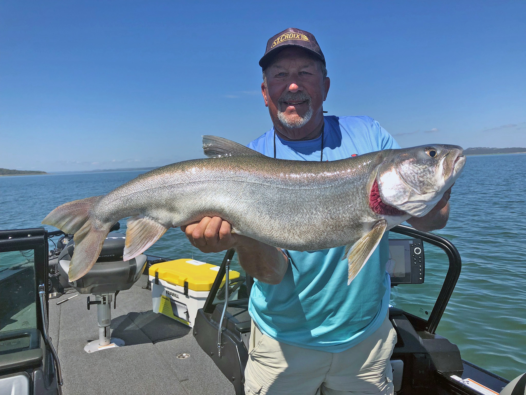 Lake Trout on Fort Peck The June & July Vertical Jigging Bite