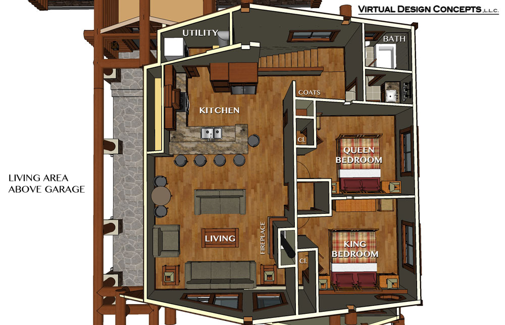 Cascade Lakefront Addition Donnelly, Idaho Virtual Design Concepts