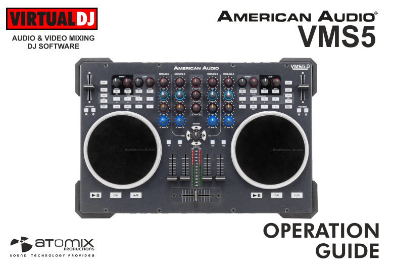 VirtualDJ Hardware Manuals American Audio VMS5