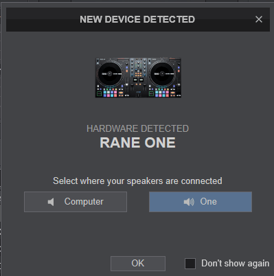 VirtualDJ - Hardware Manuals - Rane - One - Setup