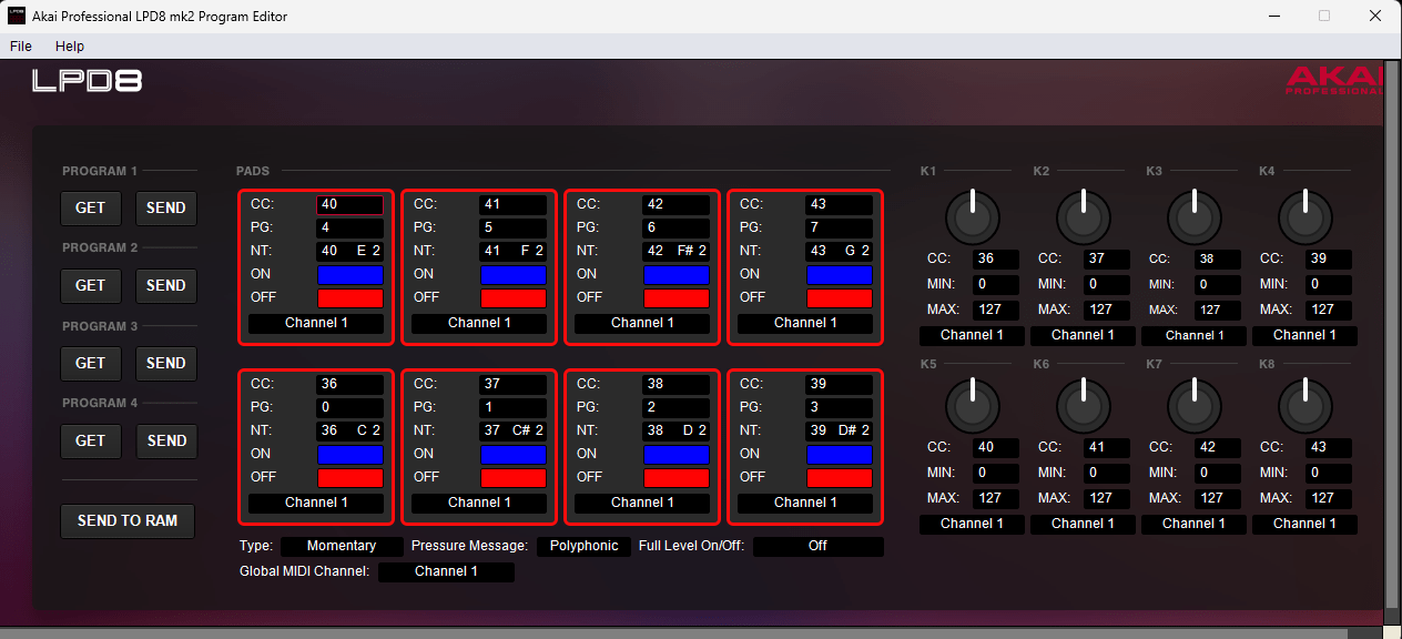 VirtualDJ Hardware Manual Akai LPD8 MK2