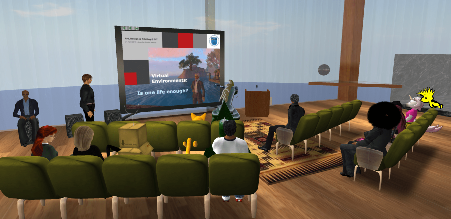 Class 8 Dublin Virtually LIve Virtual Environments Is one life enough?