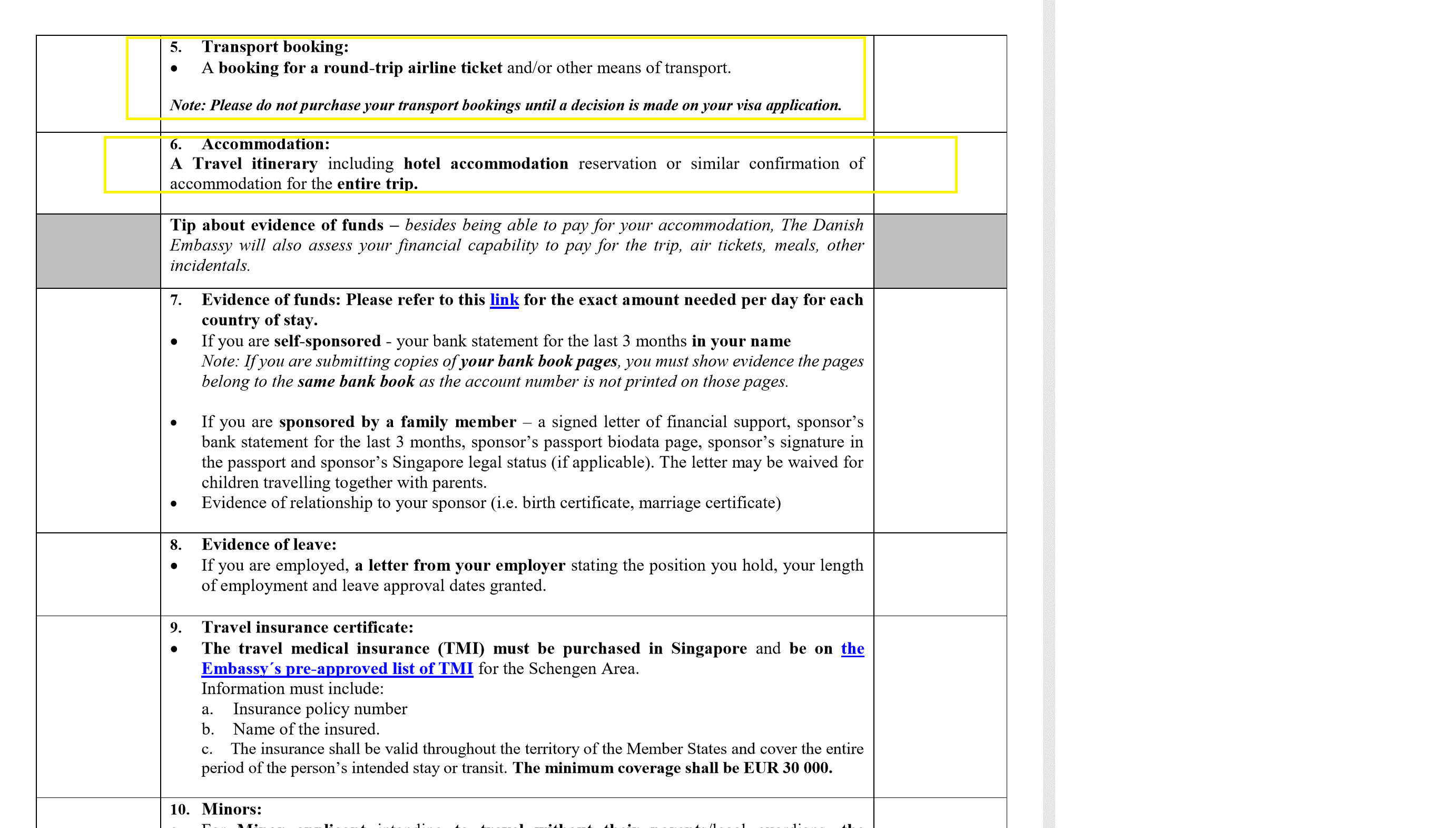 Travel Itinerary For Schengen Visa Application
