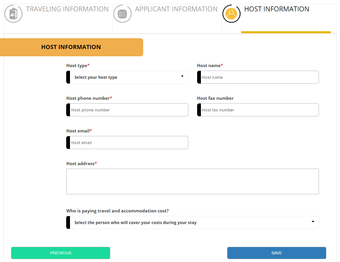 Guide for Requirements to Egypt application forms, filling and process