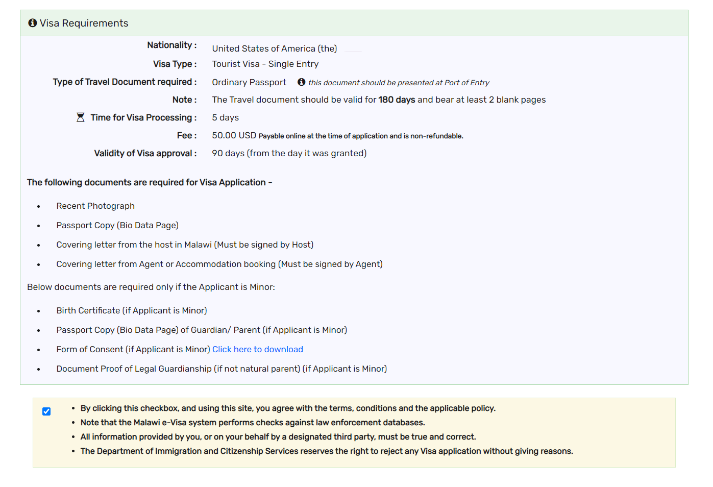 Guide for Requirements to lodge application forms, filling and process