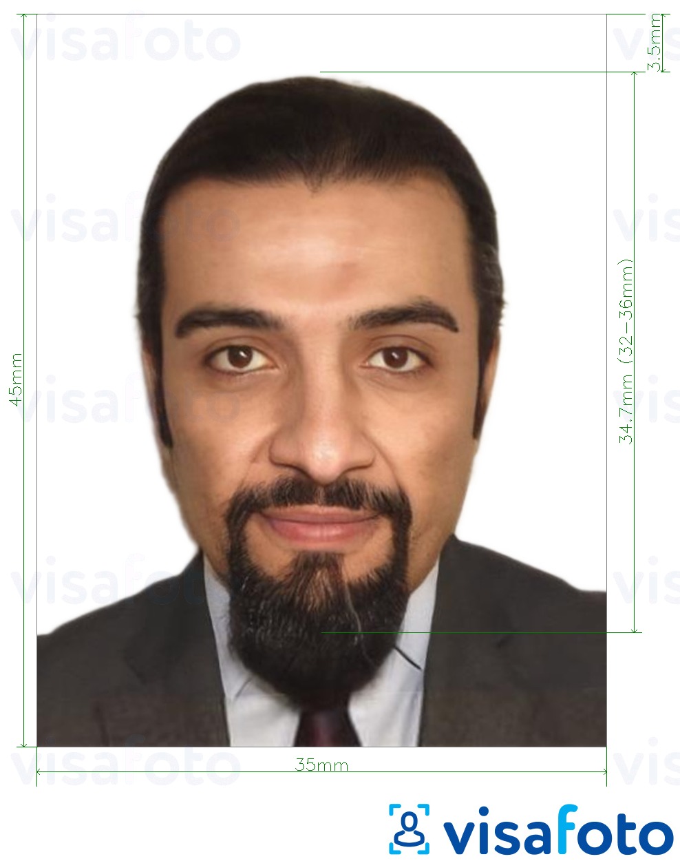 Algeria visa photo 35x45 mm size, tool, requirements
