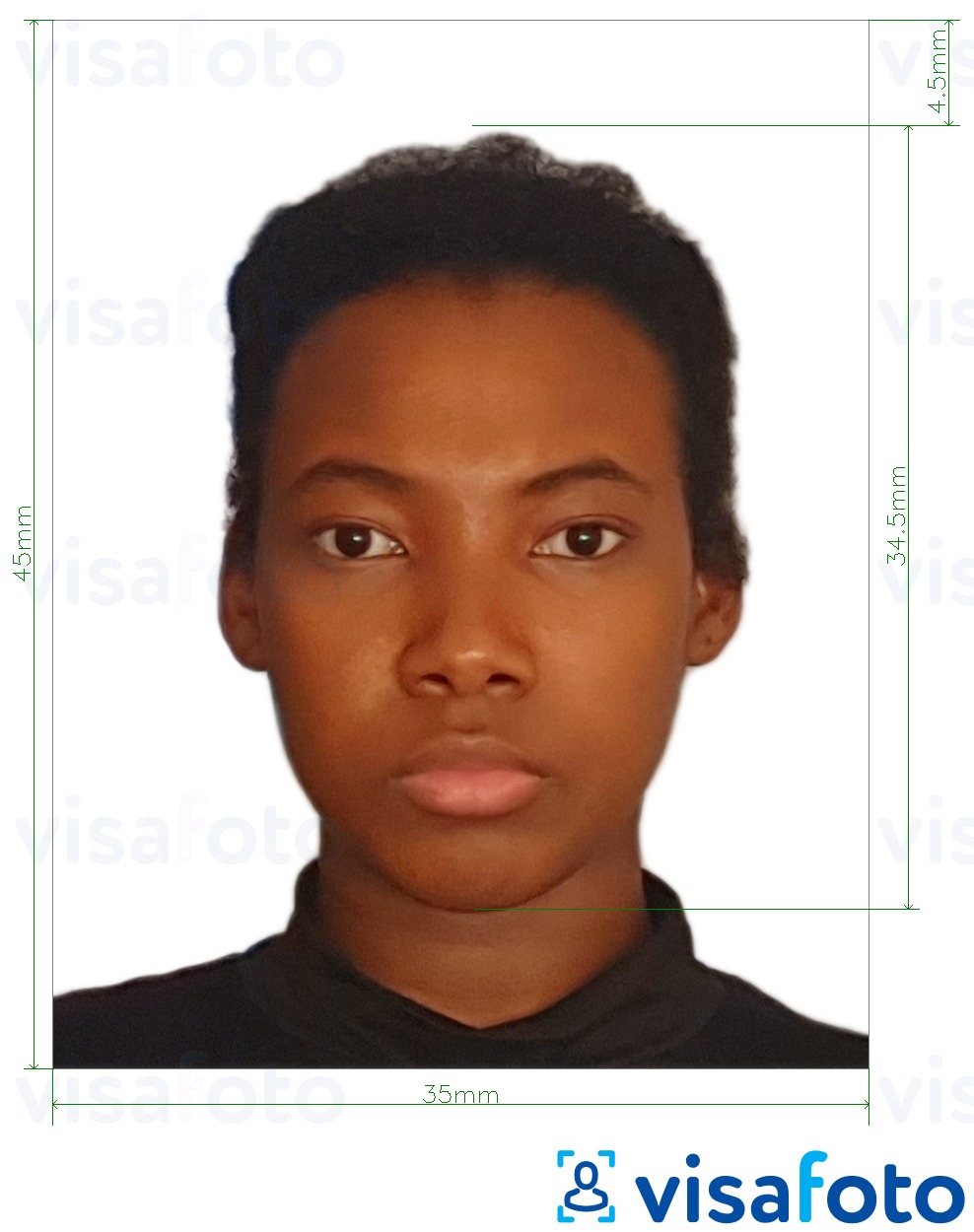 Nigeria passport photo 35x45 mm size, tool, requirements