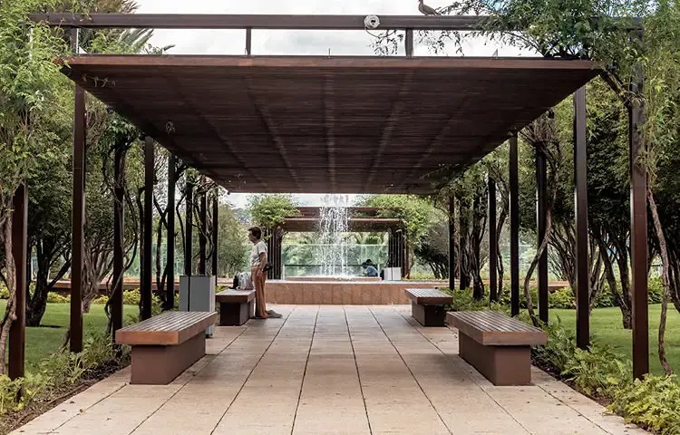 jardim suspenso do empreendimento ribeirãoshopping
