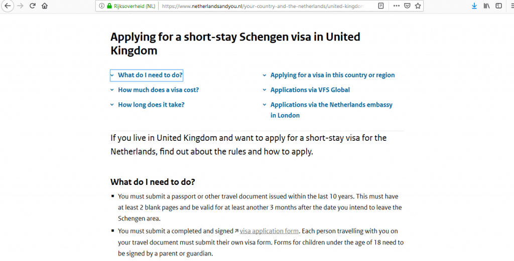 Netherlands Visa from UK 5 Easy Steps to Apply for Dutch Schengen