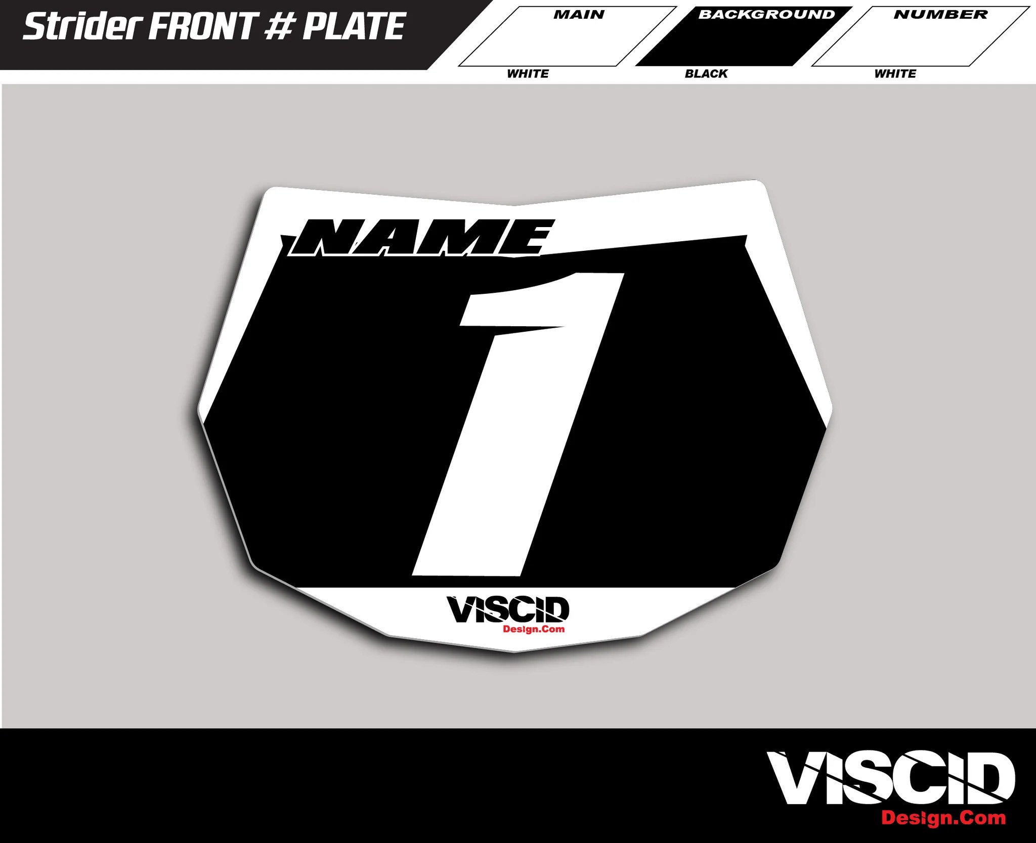Number Plate Dirt Bike