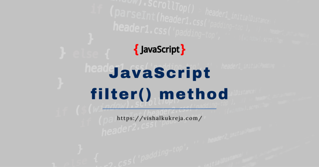 Javascript Filter How To Filter An Array In Learn Computer Coding