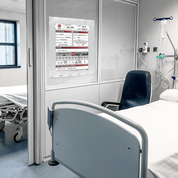 Limited Wall Space Corner Boards Small Hospital Rooms VisiCare™