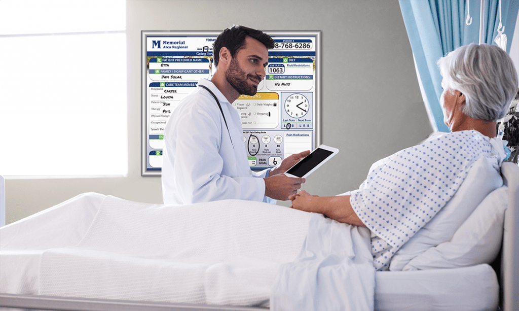 Oversized Hospital Boards for Patient Rooms Custom VisiCare™