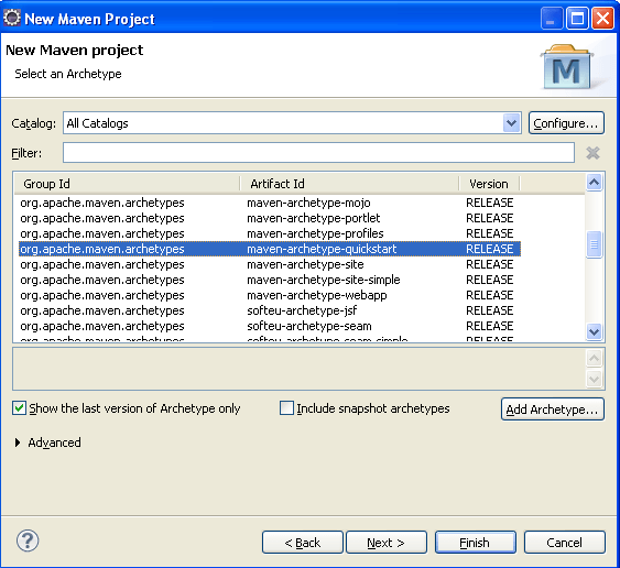 artificat selection