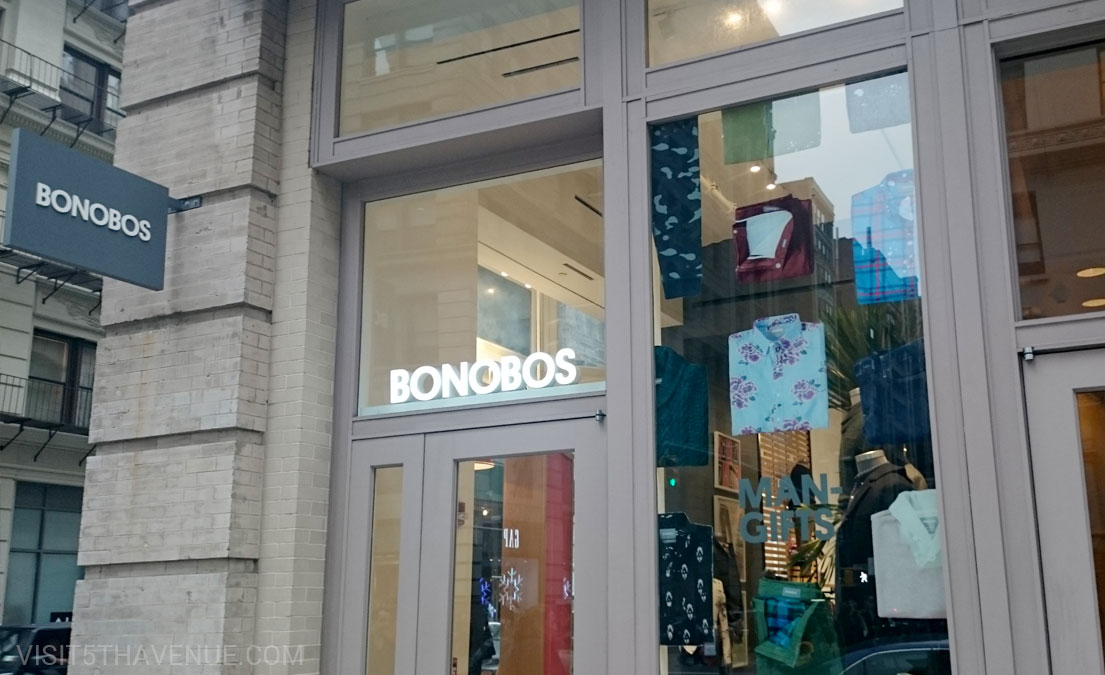 Bonobos 5th Avenue, New York menswear clothing store