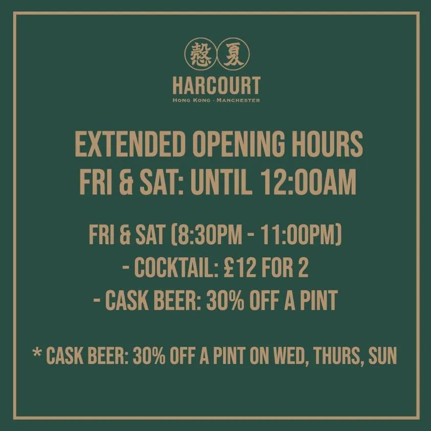 Harcourt Cocktail and Cask Beer Offer Visit Altrincham