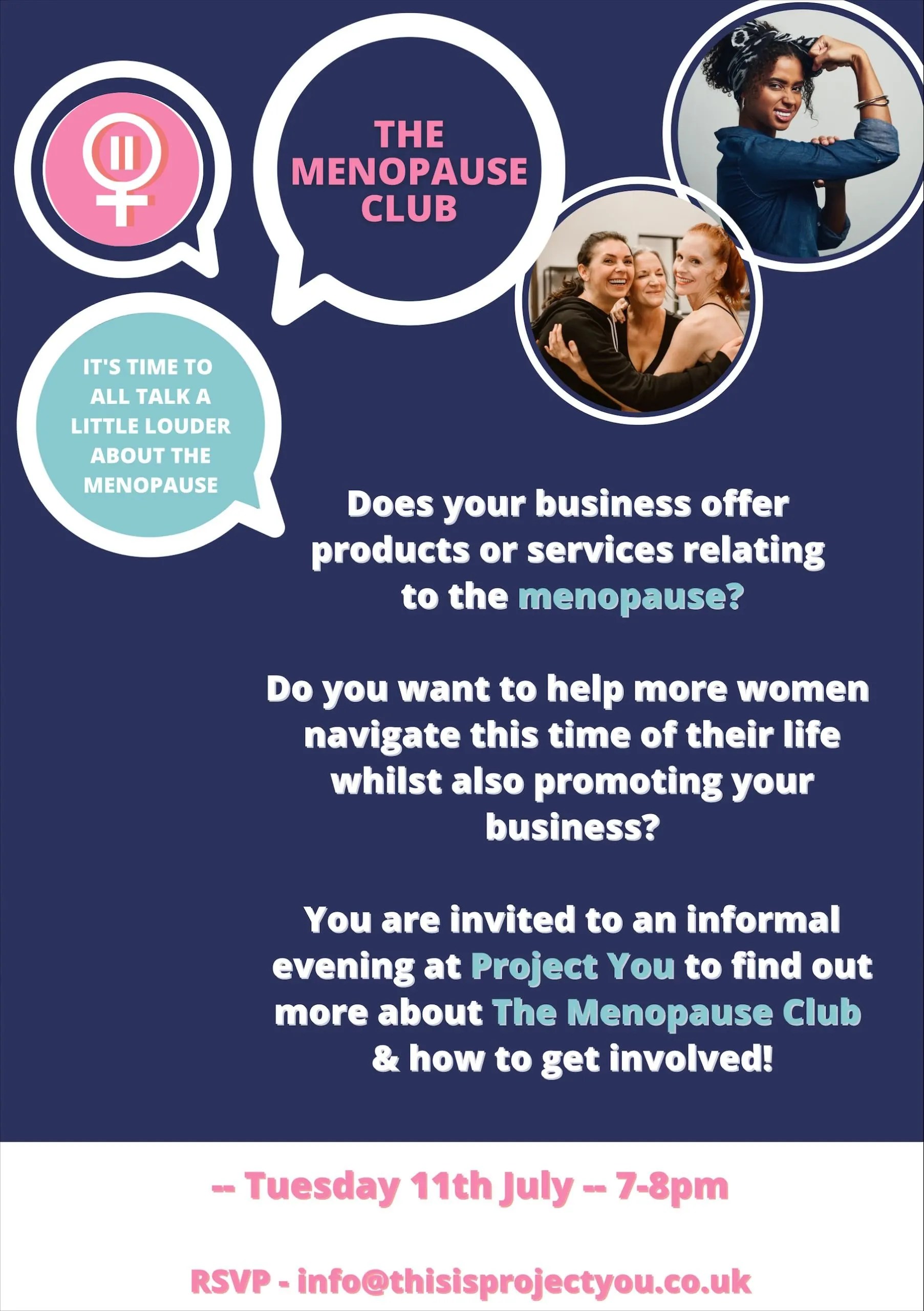 The Menopause Club invites you to get involved! Visit Altrincham