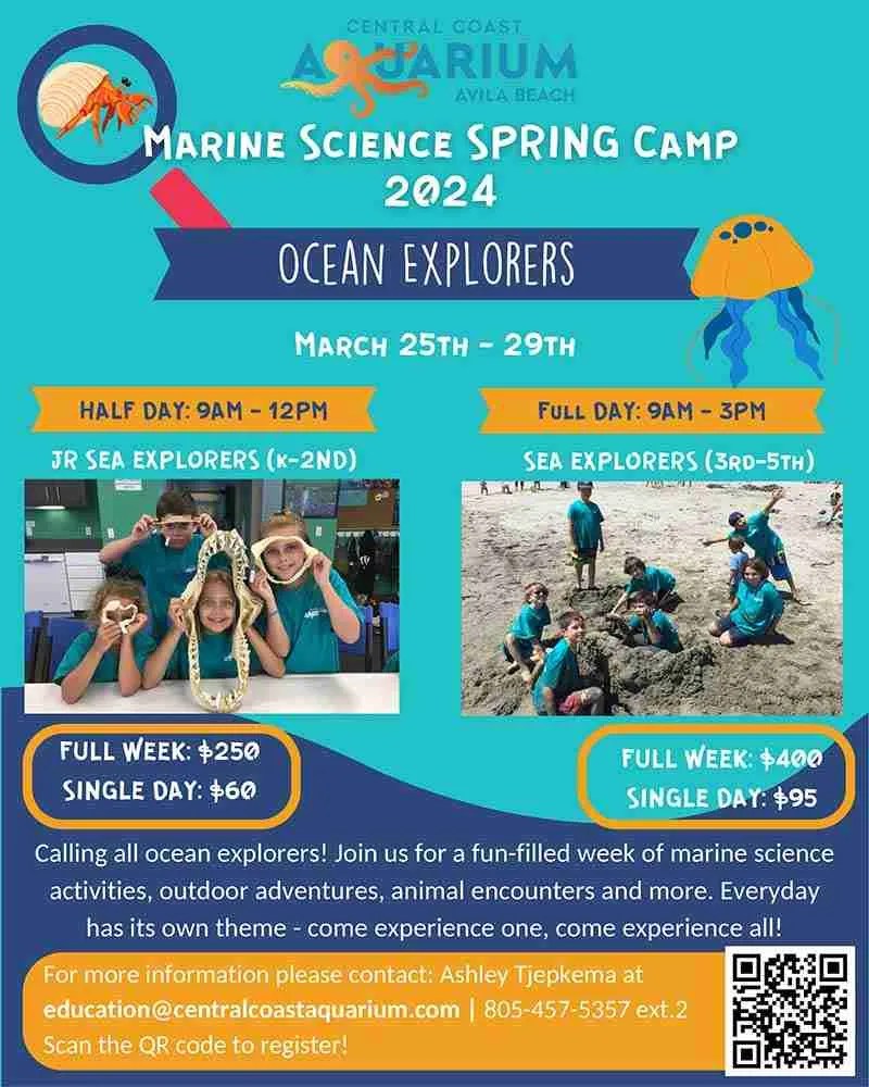 Spring Break 2024 Camp Visit Avila Beach