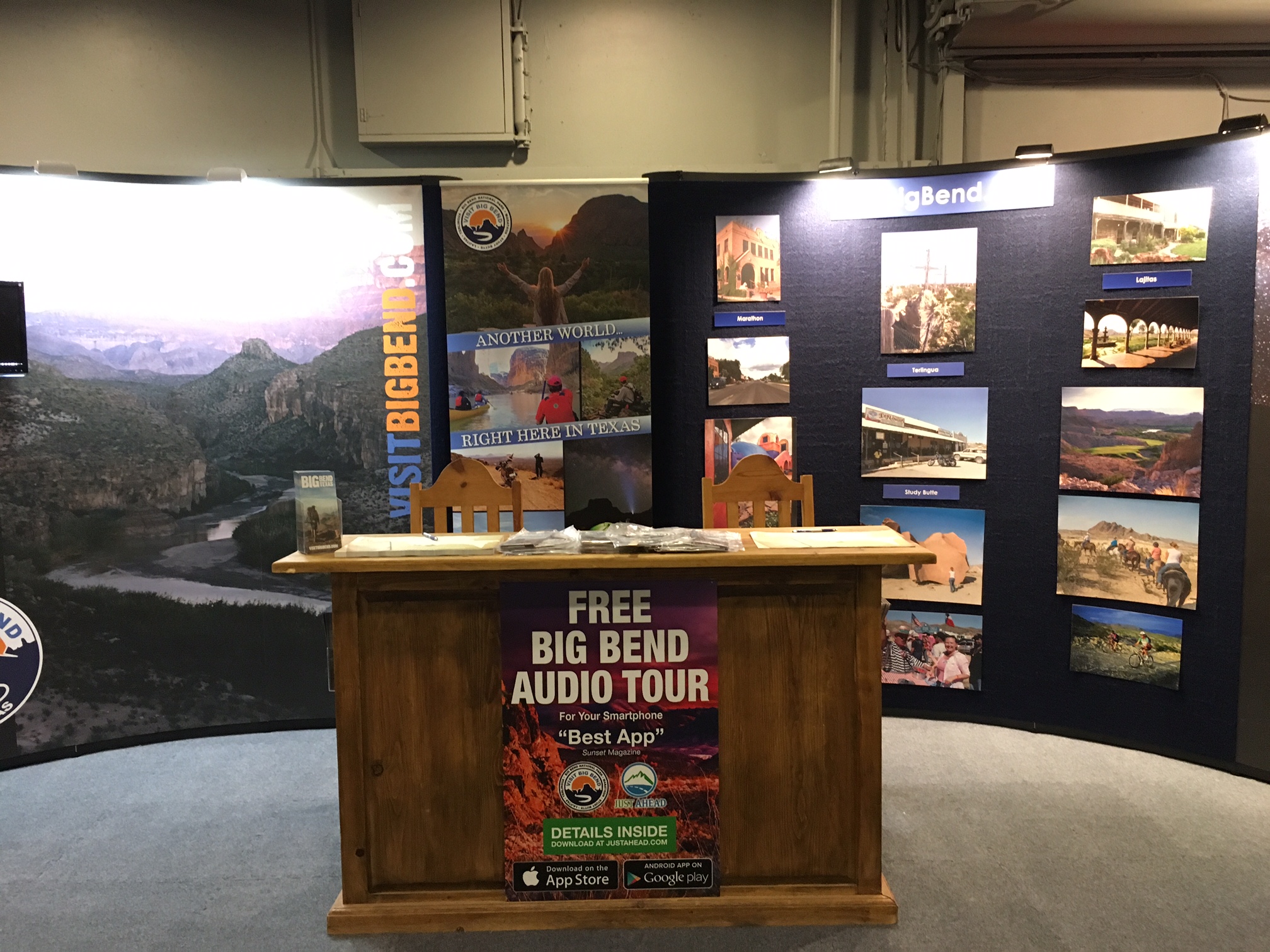 2017 State Fair booth Visit Big Bend Guides for the Big Bend Region
