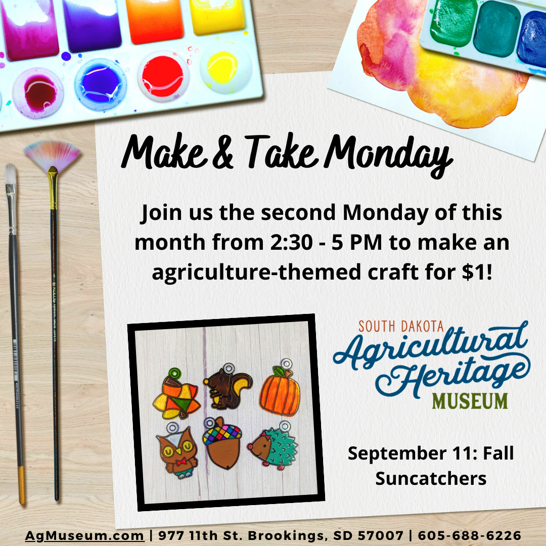 September Make & Take Monday Fall Suncatchers Visit Brookings
