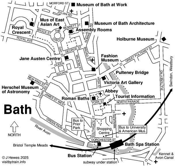 Bath Railway Map