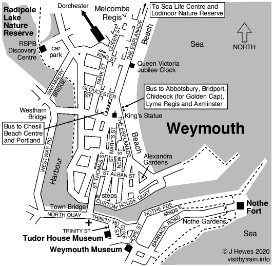 Weymouth Visit by Train, a station by station guide to UK tourist attractions
