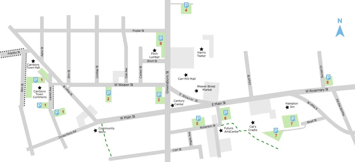Parking in Downtown Carrboro Visit Carrboro