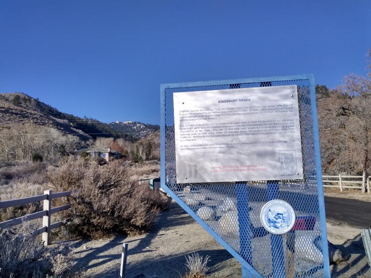 The Story of Kingsbury Grade Carson Valley, Nevada Genoa