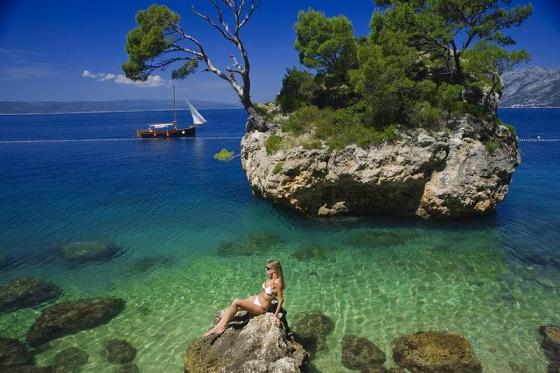 Schöne Natur von Brela, Dalmatien, Kroatien