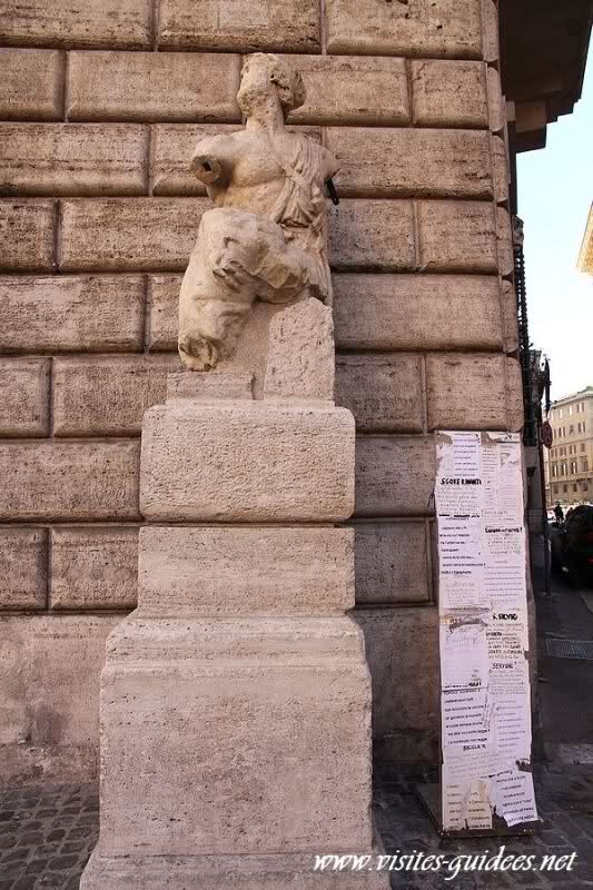 Rome Statue parlante Pasquino Visites guidees
