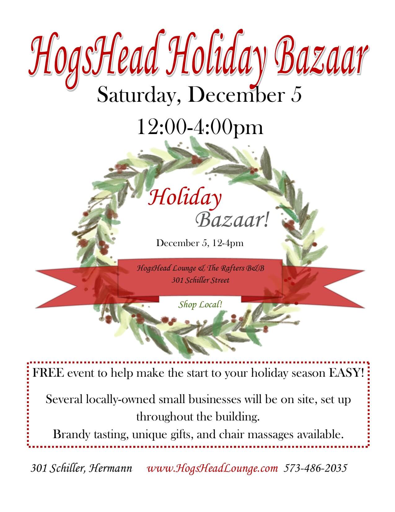 Holiday Bazaar! Hermann Missouri