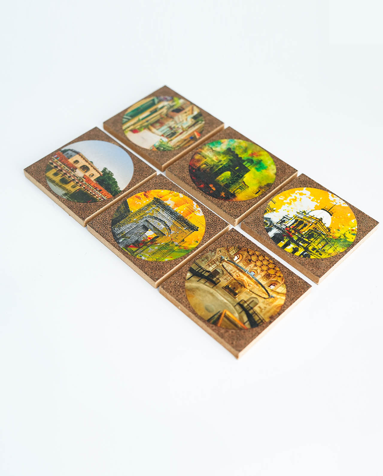 Lahore Set Of 6 Coasters Visit Lahore