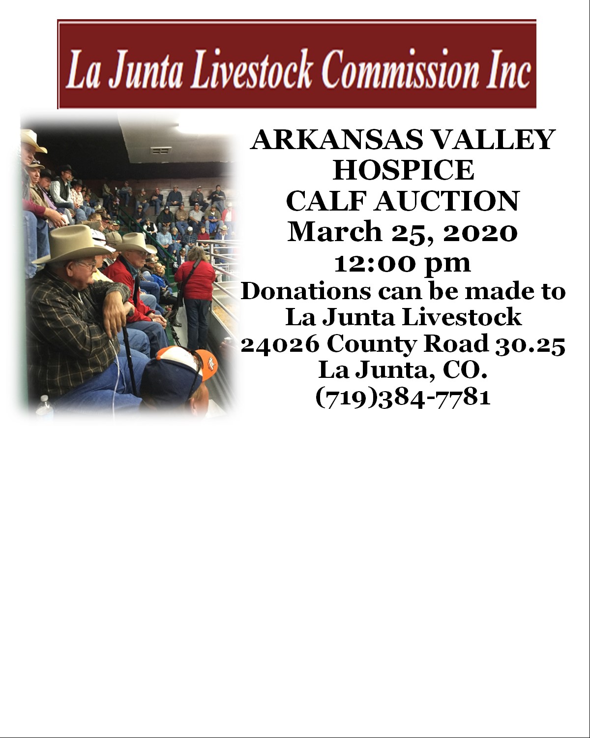 Arkansas Valley Hospice Calf Auction Visit La Junta
