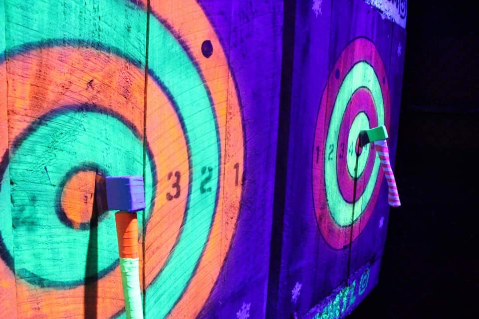 Glow in the Dark Axe Throwing at Oconee Brewing Visit Lake Oconee