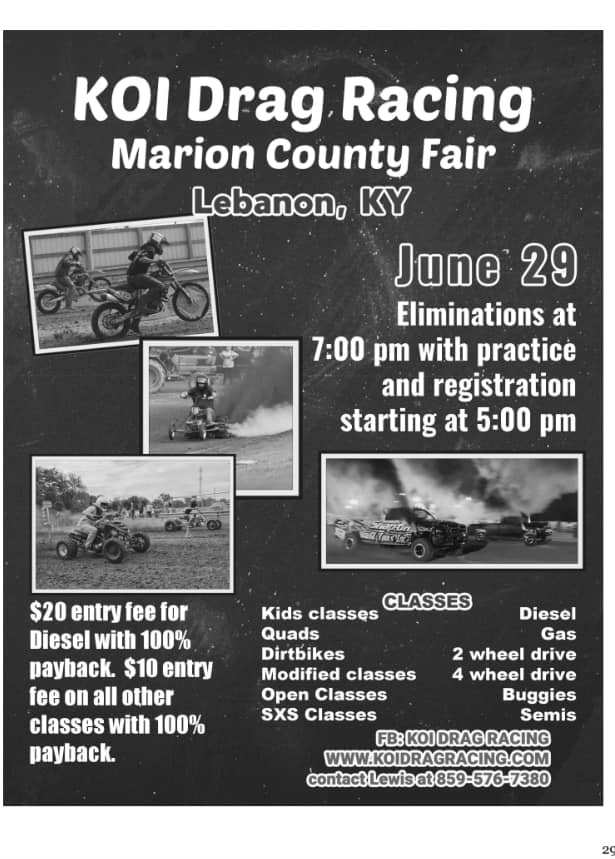 KOI Drag Racing Visit Lebanon Kentucky The Heart of Kentucky