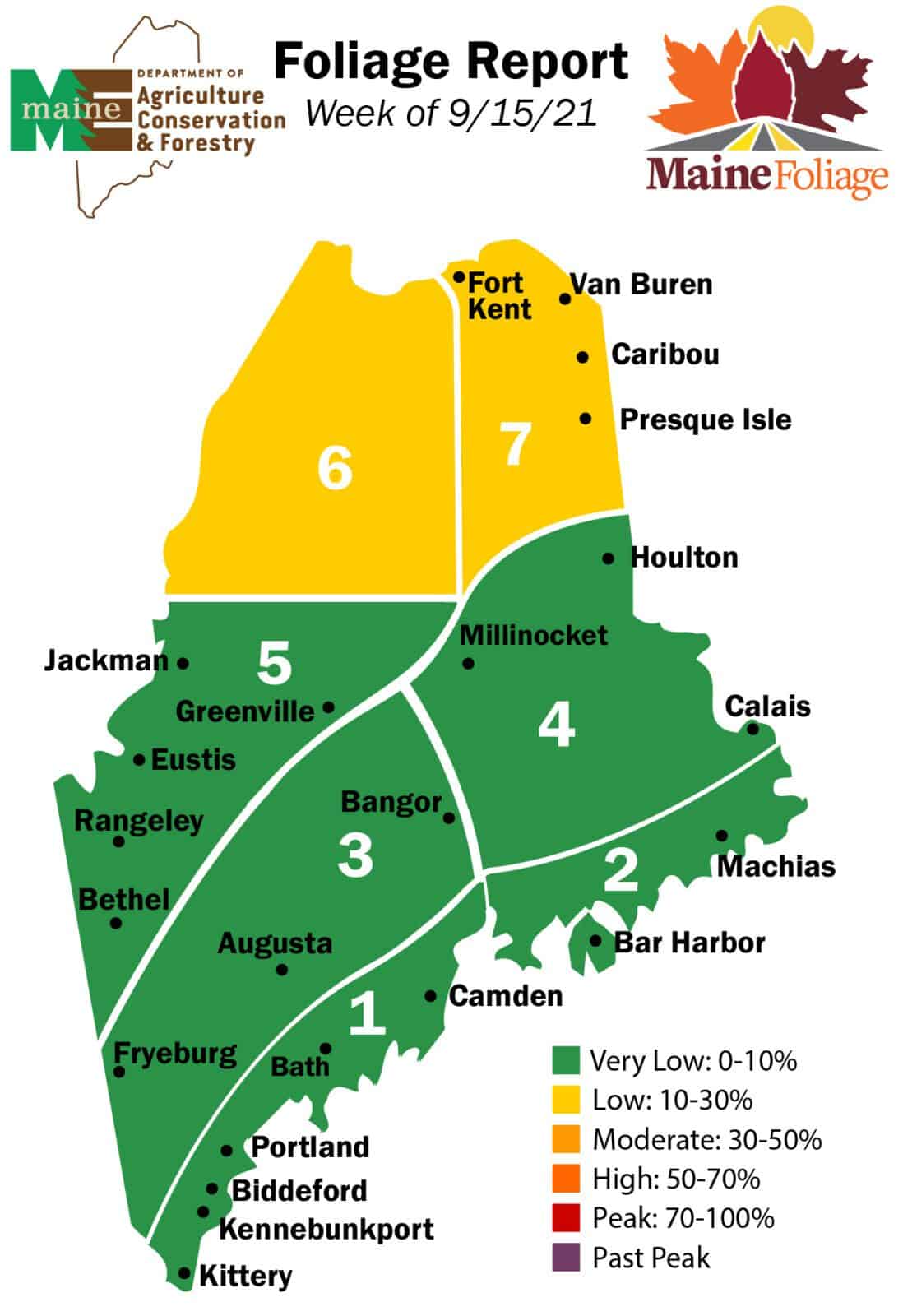 Maine Foliage Report Maine’s Display of Fall Foliage Colors is About