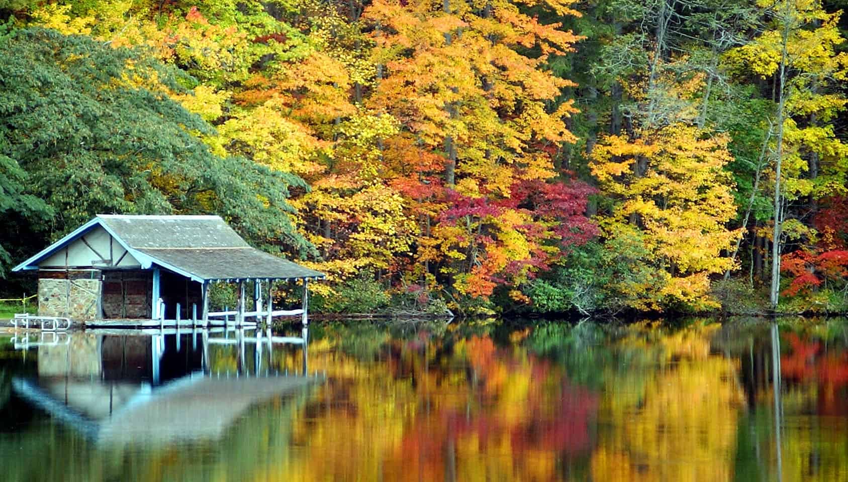 lake logan fall Visit NC Smokies